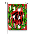 Joy Red Buffalo Garden Flag