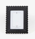 Black Scalloped wood Photo Frame