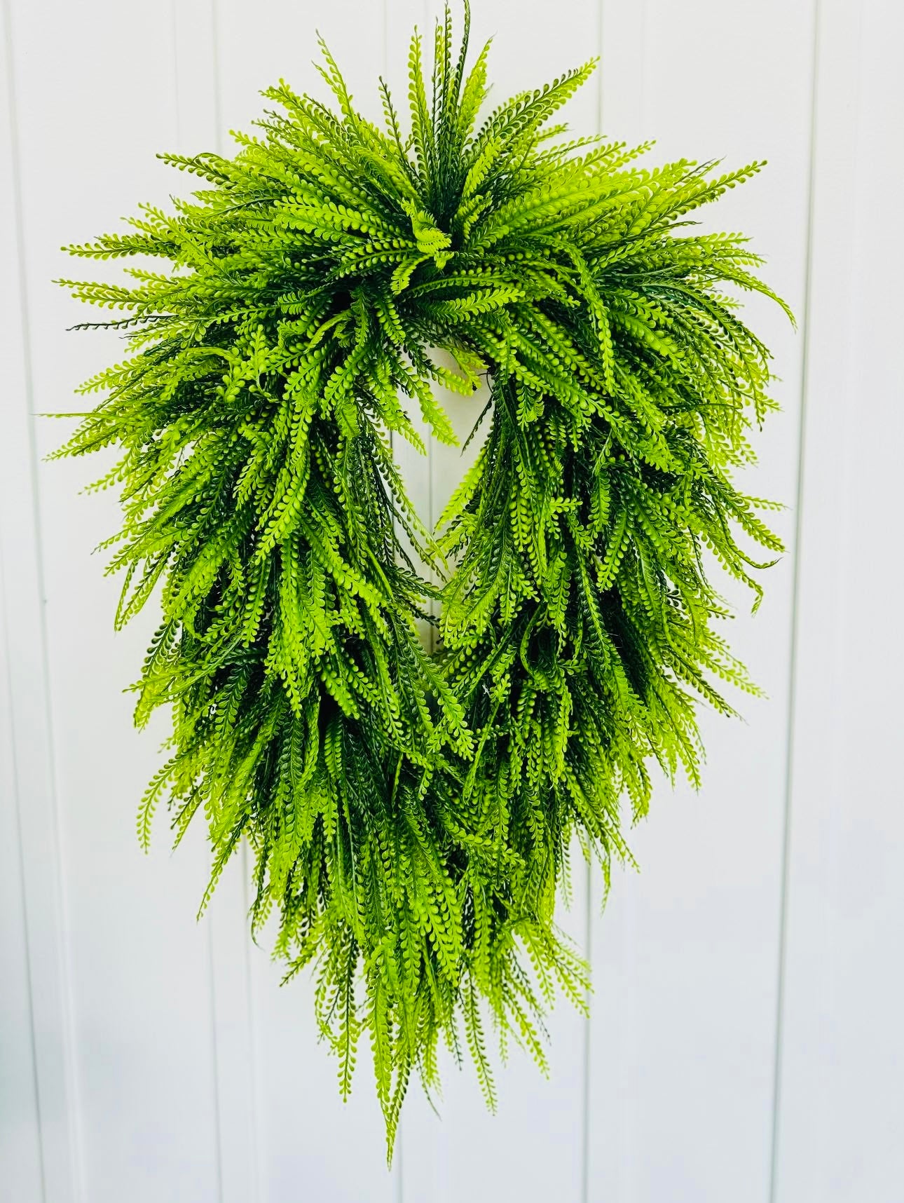 Beaded Fern Wreath