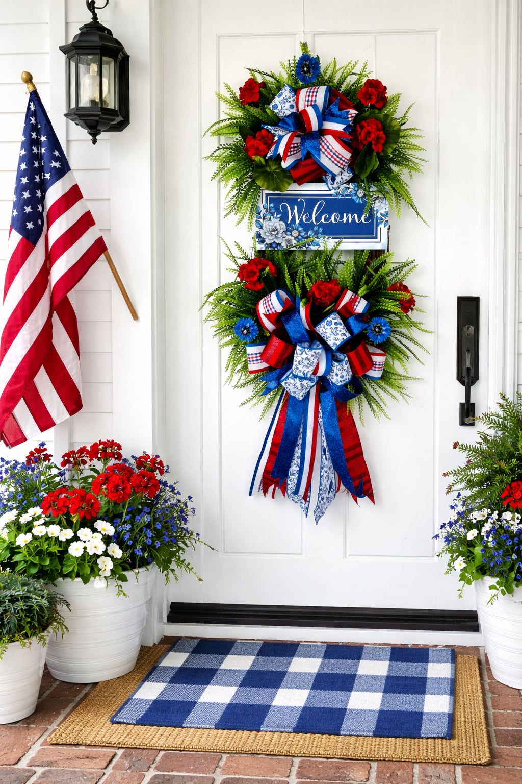 Red, White & Blue Welcome